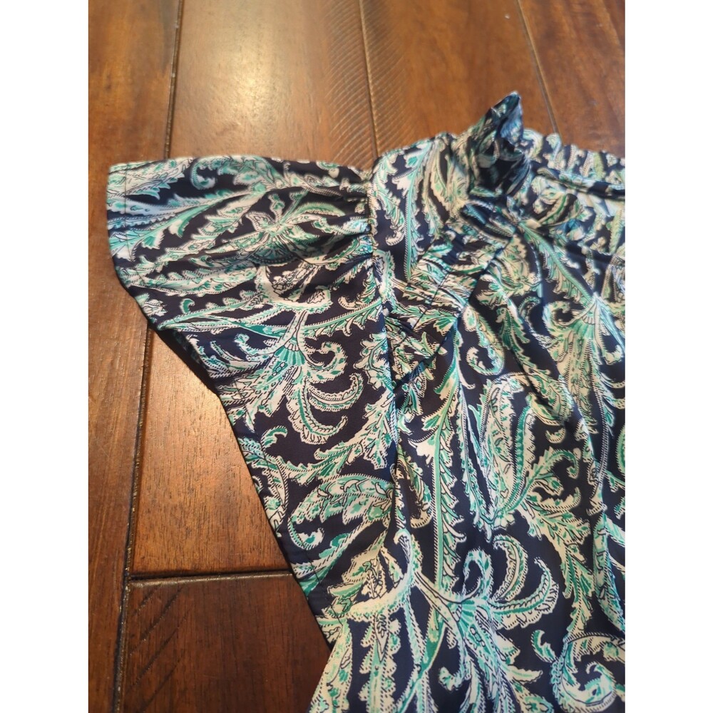 Lane Bryant Paisley blouse brand new with tags size 18/20 flutter sleeves plus - Picture 8 of 11